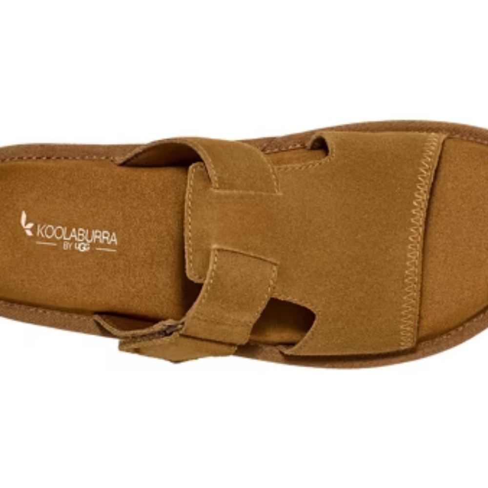 NEW Koolaburra By UGG TIZZ Tan Suede Platform Sandals Size 8 - Picture 2 of 15